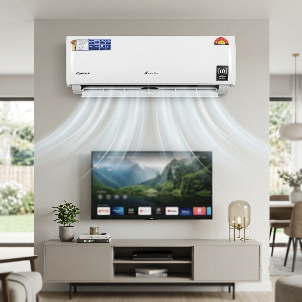 AREL 1 Ton Inverter Hot & Cold Split AC